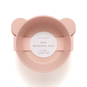 Petit Monkey bowls bear mahogany rose