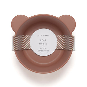 Petit Monkey bowls bear hazel