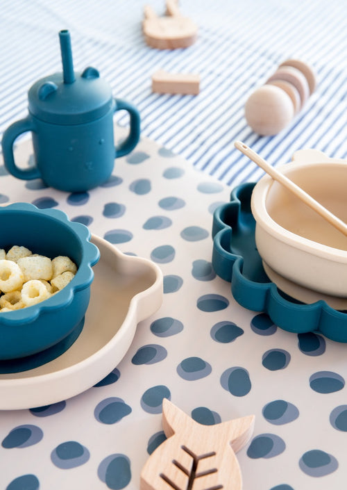 Silicone suction plate bear honey