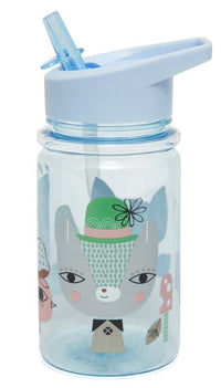 Drinking bottle lama & friends blue