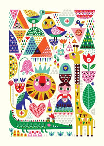 Poster Scandinavian Zoo 50 x 70 cm