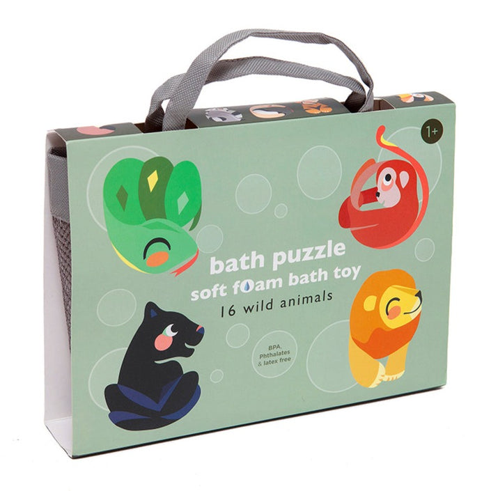 Soft foam bath puzzle wild animals
