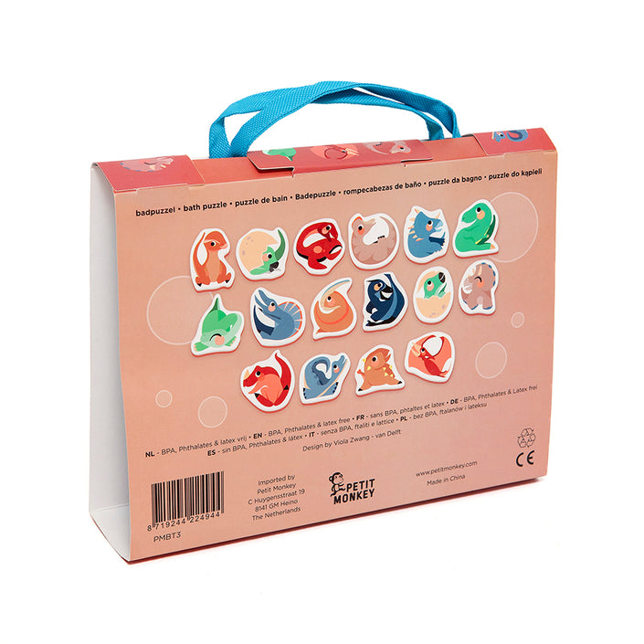 Soft foam bath puzzle dinosaurs