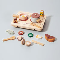 Wooden diner play set