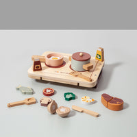Wooden diner play set