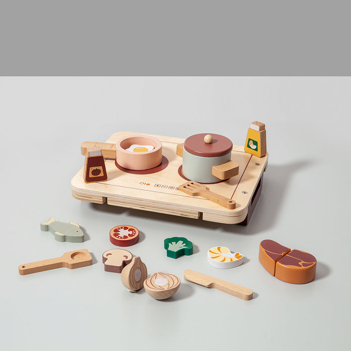 Wooden diner play set