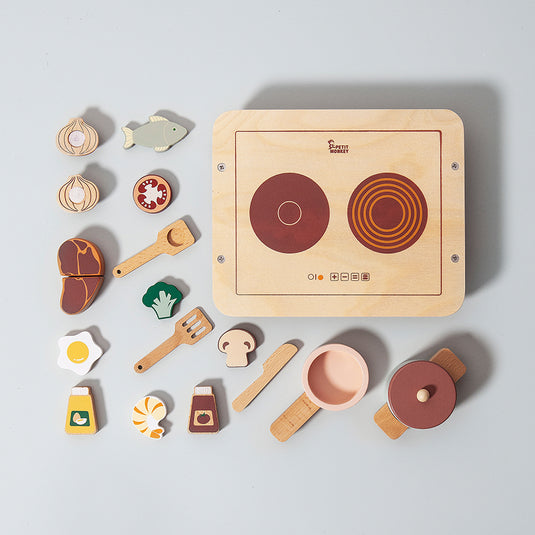 Wooden diner play set