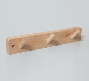 Wooden coat rack 3 hooks