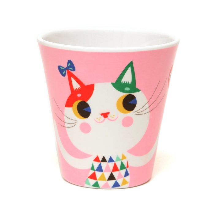 Melamine cup pink cats