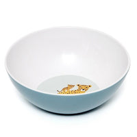 Melamine bowl leopard denim