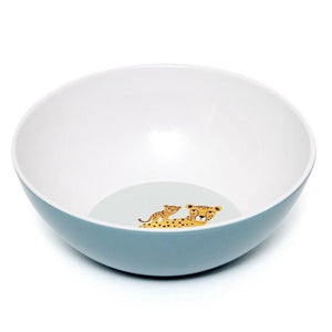 Melamine bowl leopard denim