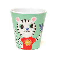 Melamine cup mint lion & tiger