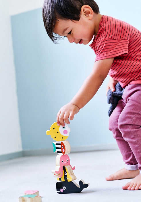 Wooden ocean stacker