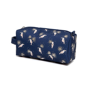 Polka Dot Pines Pencil Pouch Green Floral