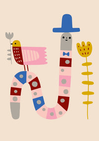 Postcard Early riser