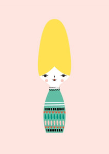 Postcard Miss Beehive