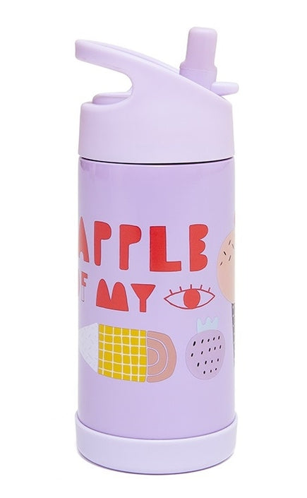 Stainless steel drinking bottle apple of my eye