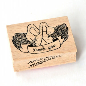 Stamp thank you geese