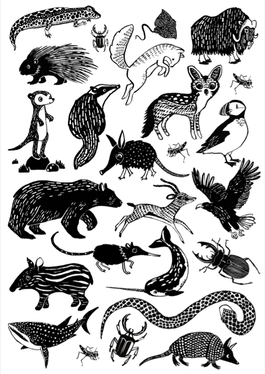 Tattoos Black animals