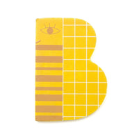 Wooden letter B - book
