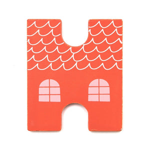 Wooden letter H - house