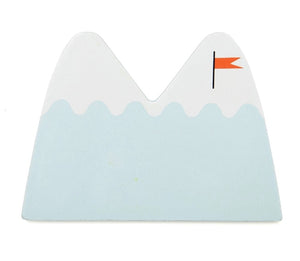 Wooden letter M - mountain