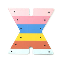 Wooden letter X - xylophone