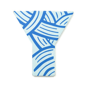 Wooden letter Y - yarn