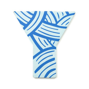 Wooden letter Y - yarn