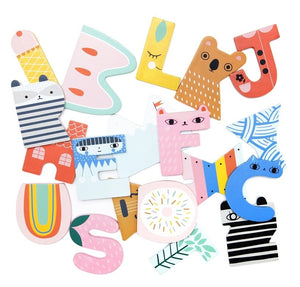 Wooden letter A - apple